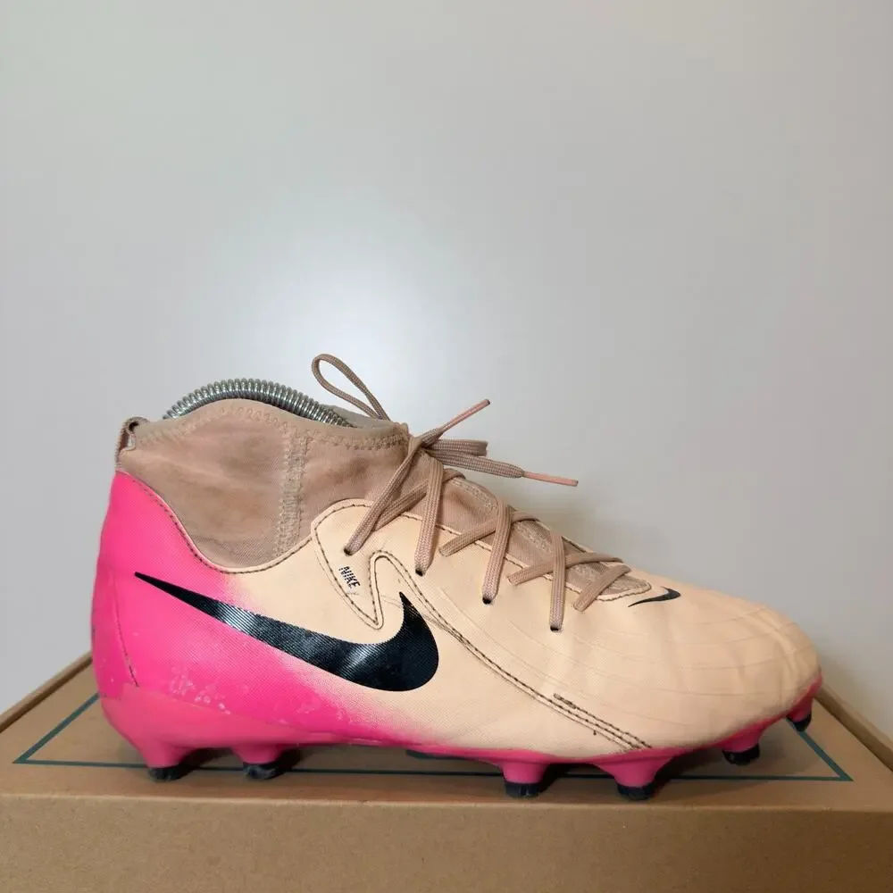 Nike Jr Phantom Luna II Academy Youth 5 Crimson Pink Soccer Cleats Football Shoe